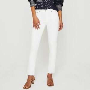 AG Jeans Mari High Rise Slim Straight White‎ Denim Jeans Size 28R